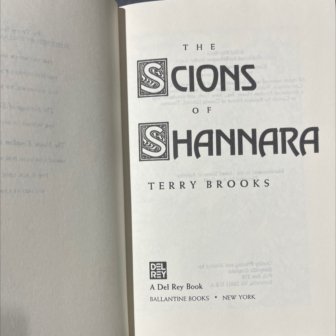 the scions of shannara book, by terry brooks, 2012 Hardcover image 2