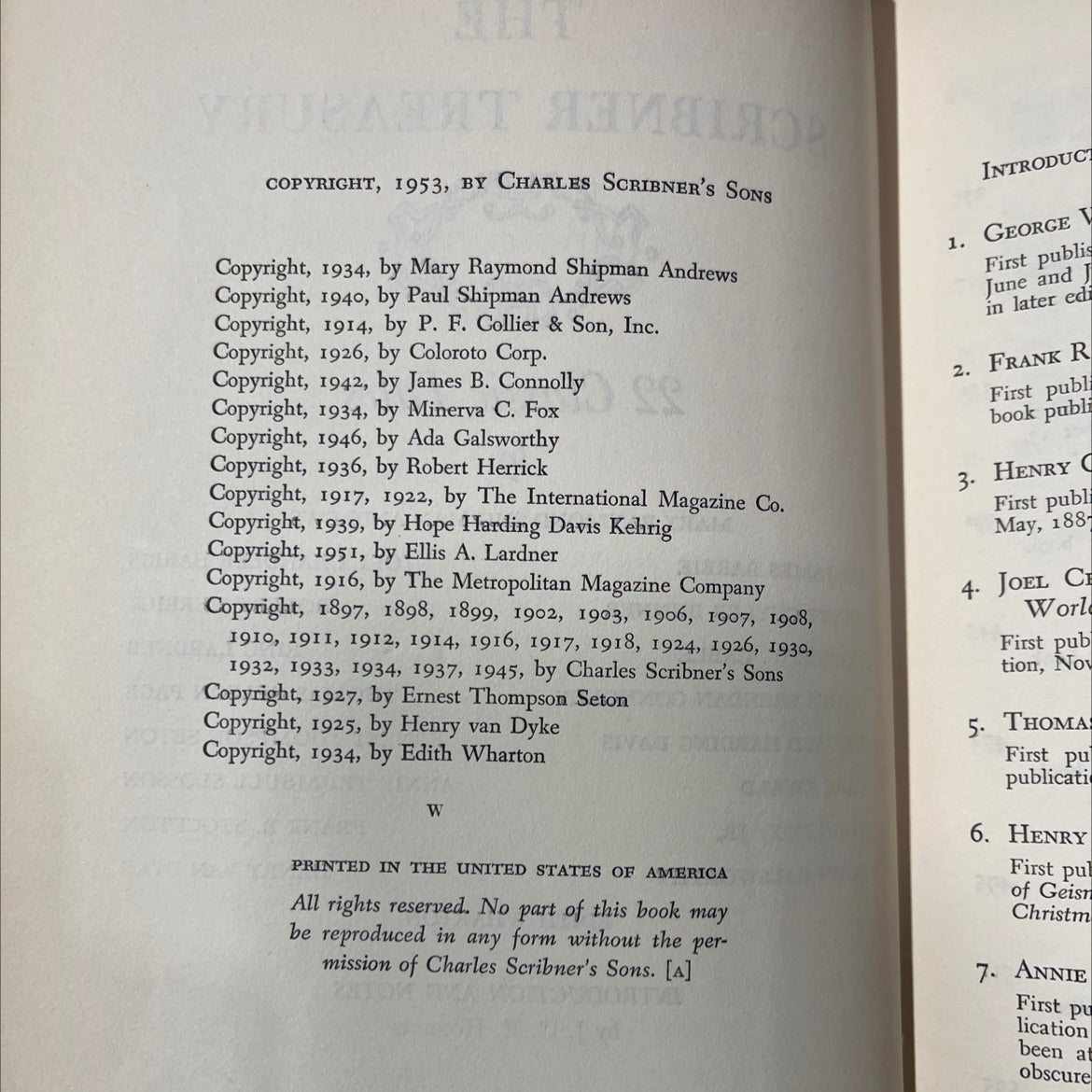 the scribner treasury 22 classic tales book, by mary raymond shipman andrews, sir james barrie, henry cuyler bunner, image 3