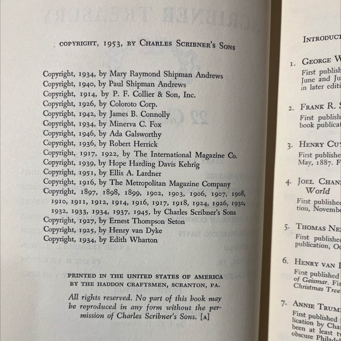 the scribner treasury 22 classic tales book, by mary raymond shipman andrews, sir james barrie, henry cuyler bunner, image 3