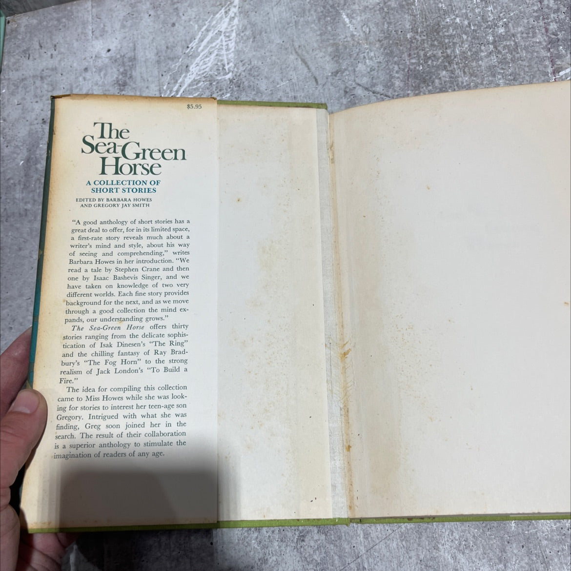 the sea-green horse book, by barbara howes, gregory jay smith, 1970 Hardcover image 4