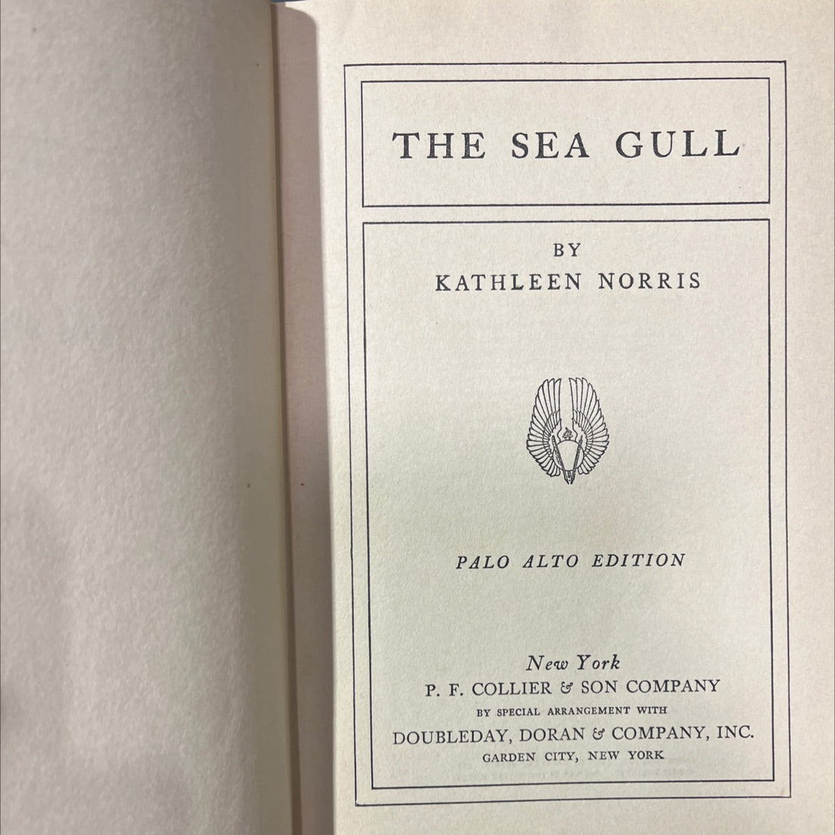 the sea gull book, by kathleen norris, 1927 Hardcover image 2