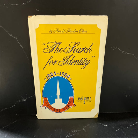the search for identity book, by amold theodore oson, 1980 Hardcover image 1