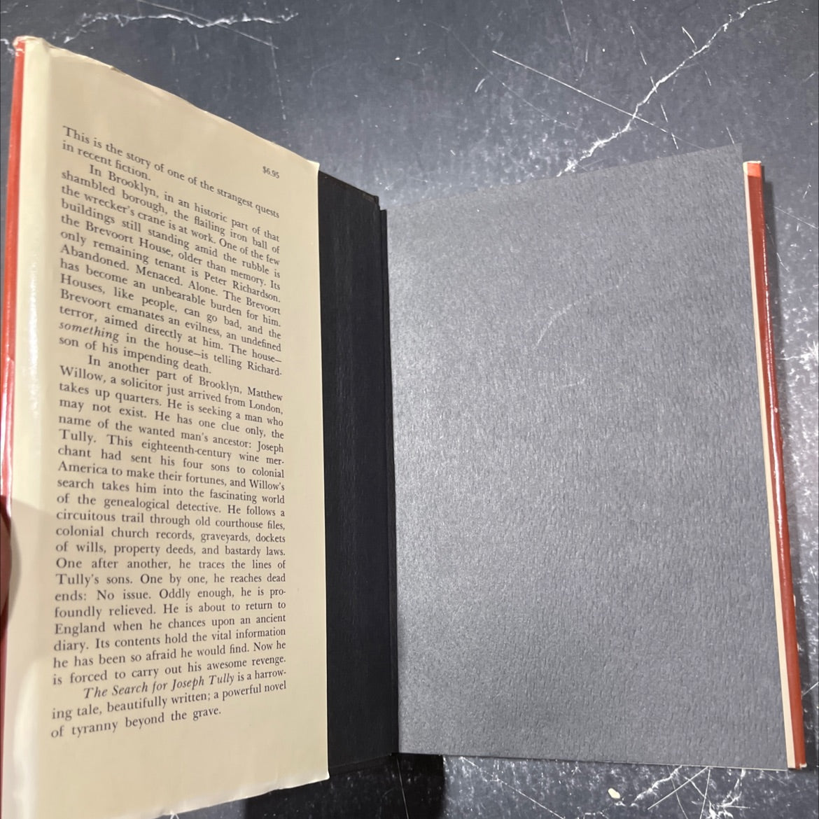 the search for joseph tully book, by william h. hallahan, 1974 Hardcover image 4