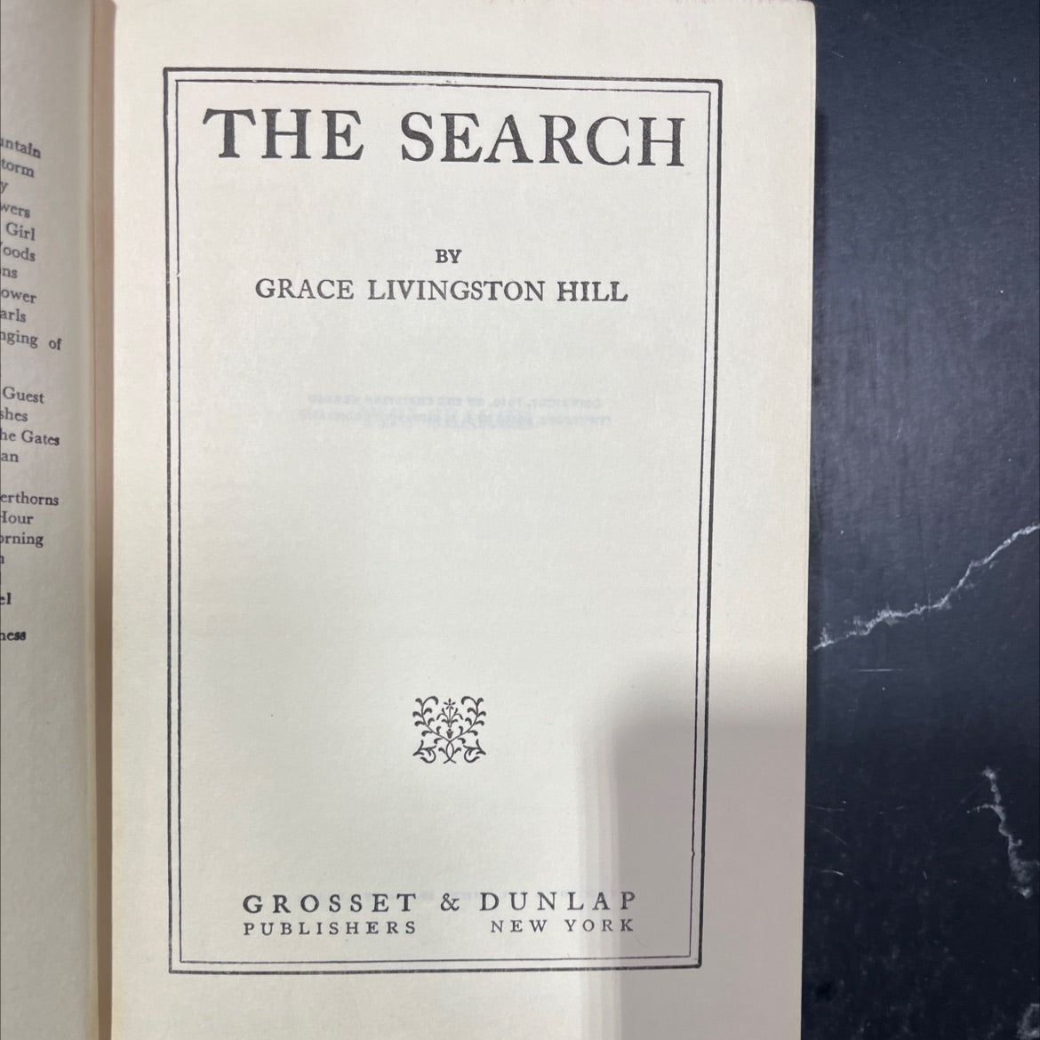 the search book, by grace livingston hill, 1919 Hardcover image 2
