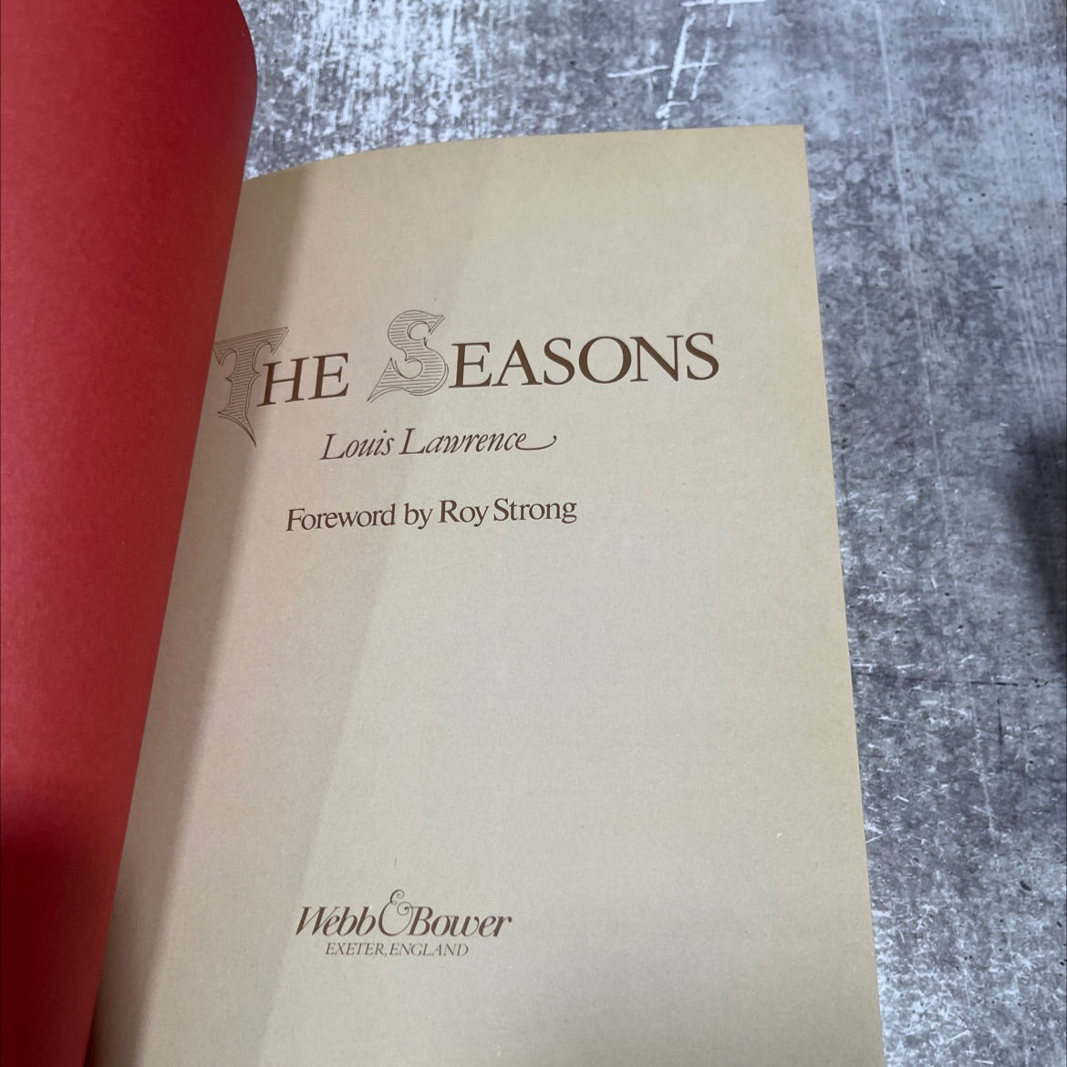 the seasons book, by louis lawrence, 1981 Hardcover image 2