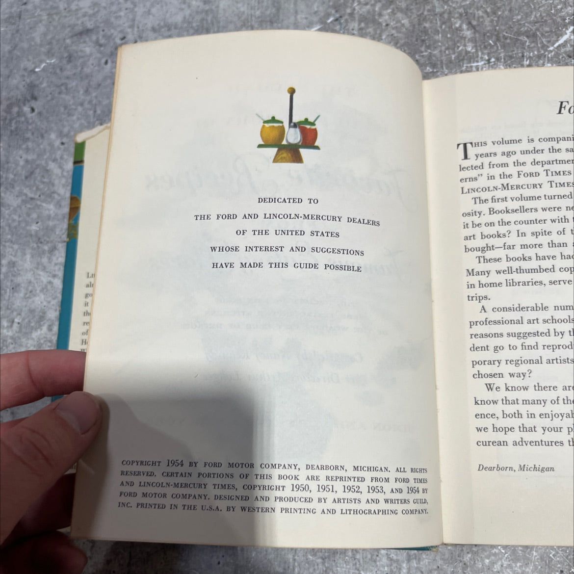 the second ford treasury of favorite recipes from famous eating places book, by Nancy Kennedy, 1954 Hardcover image 3