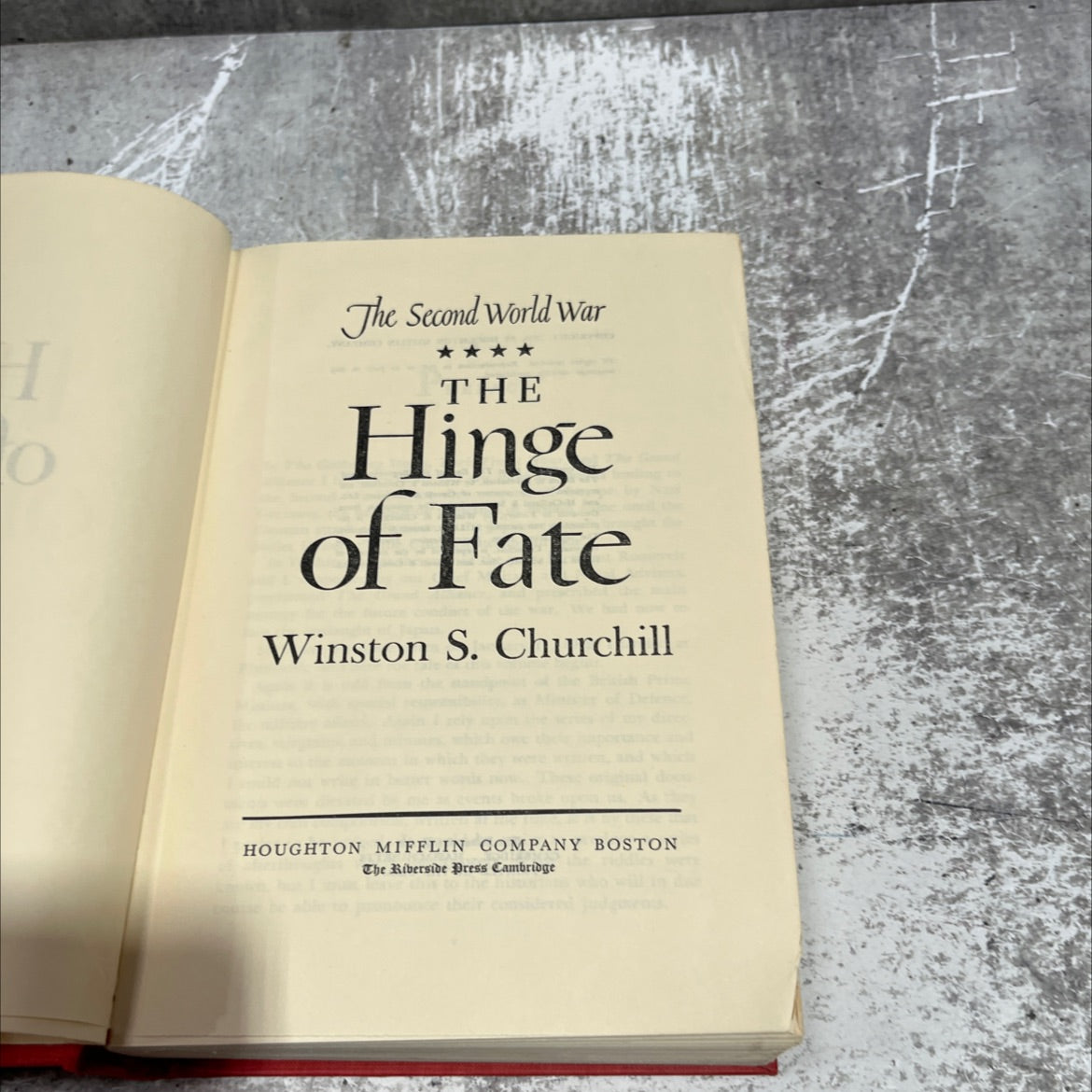 the second world war the hinge of fate book, by winston s. churchill, 1950 Hardcover image 2