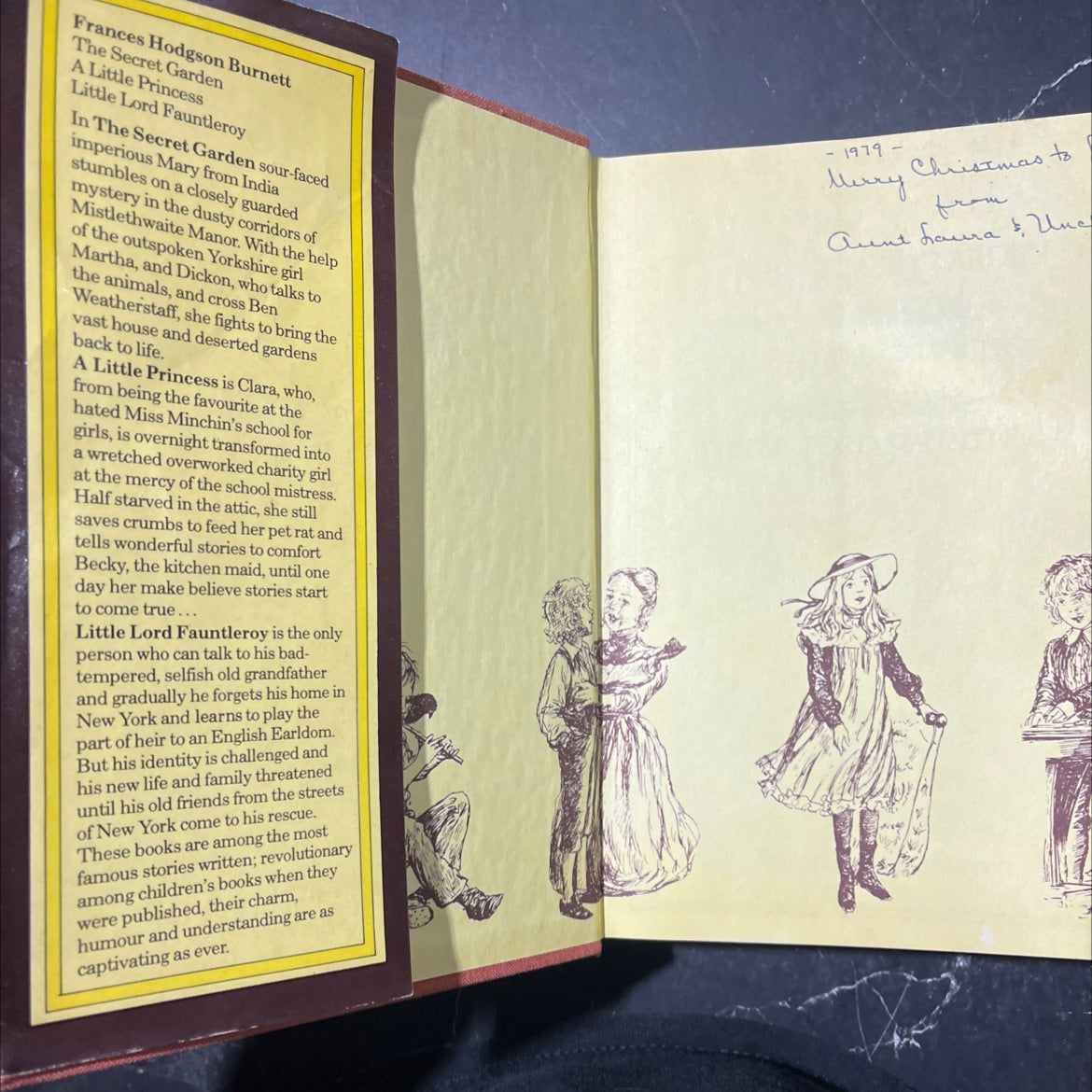 the secret garden / a little princess / little lord fauntleroy book, by frances hodgson burnett, 1978 Hardcover image 4