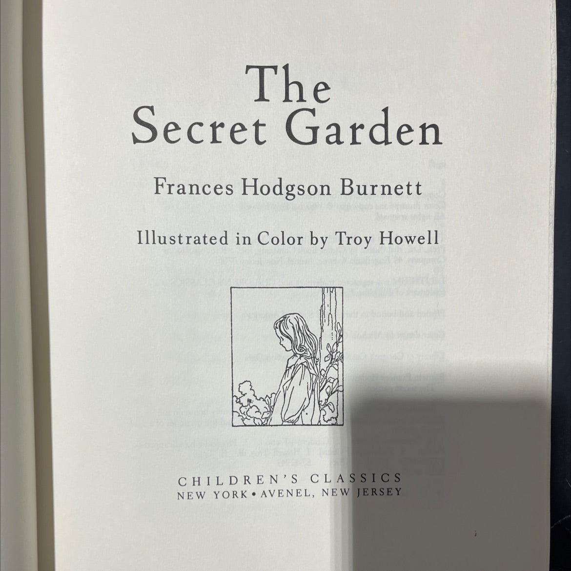 the secret garden book, by Frances Hodgson Burnett, 1987 Hardcover image 2