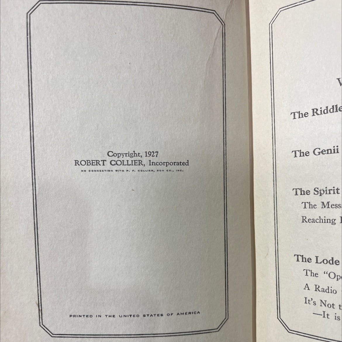 the secret of gold how to get what you want book, by robert collier, 1927 Hardcover image 3