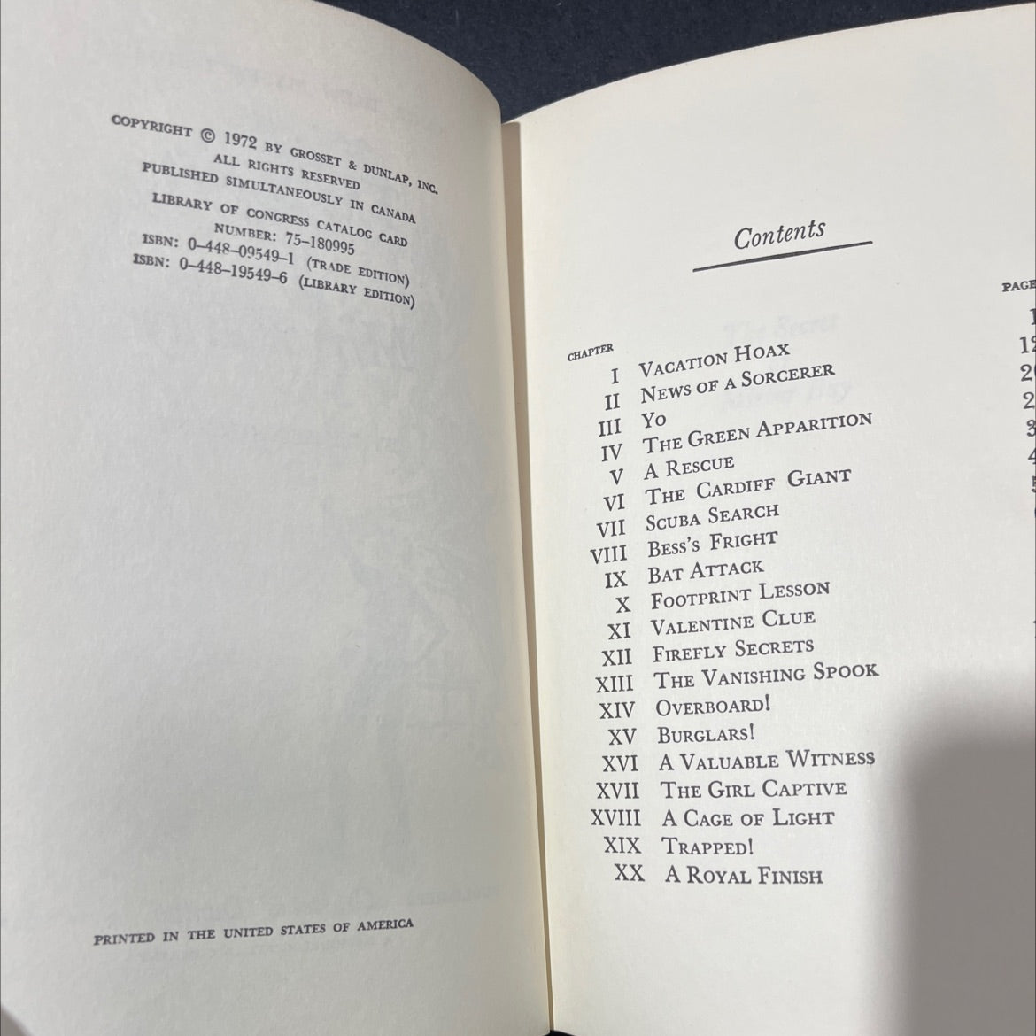 the secret of mirror bay book, by carolyn keene, 1972 Hardcover image 3