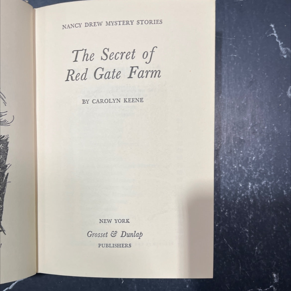 the secret of red gate farm book, by carolyn keene, 1961 Hardcover image 2