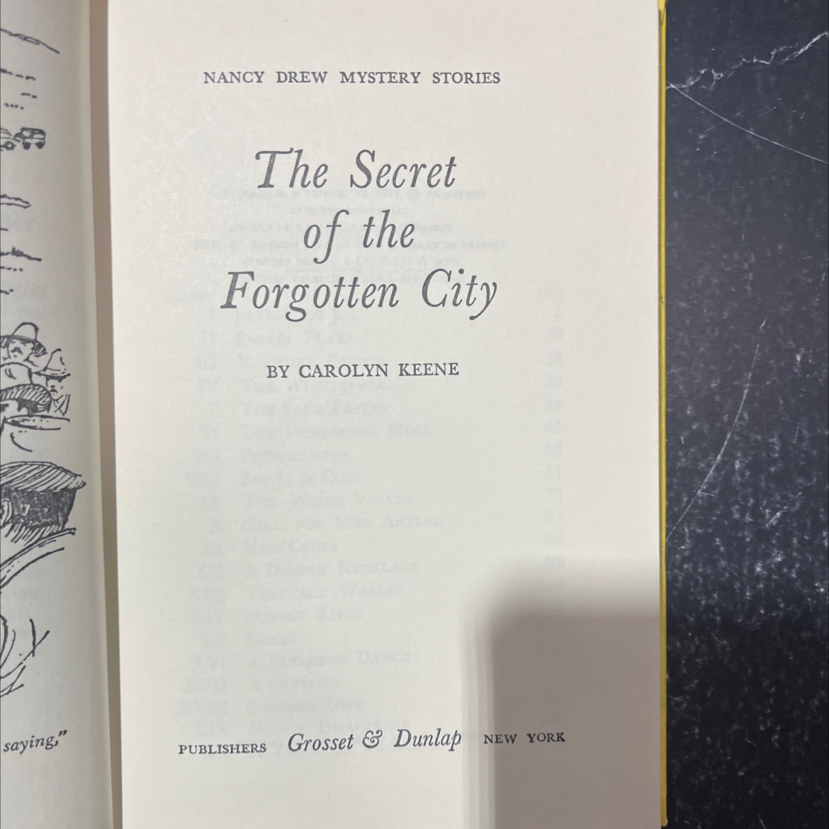 the secret of the forgotten city book, by carolyn keene, 1975 Hardcover image 2