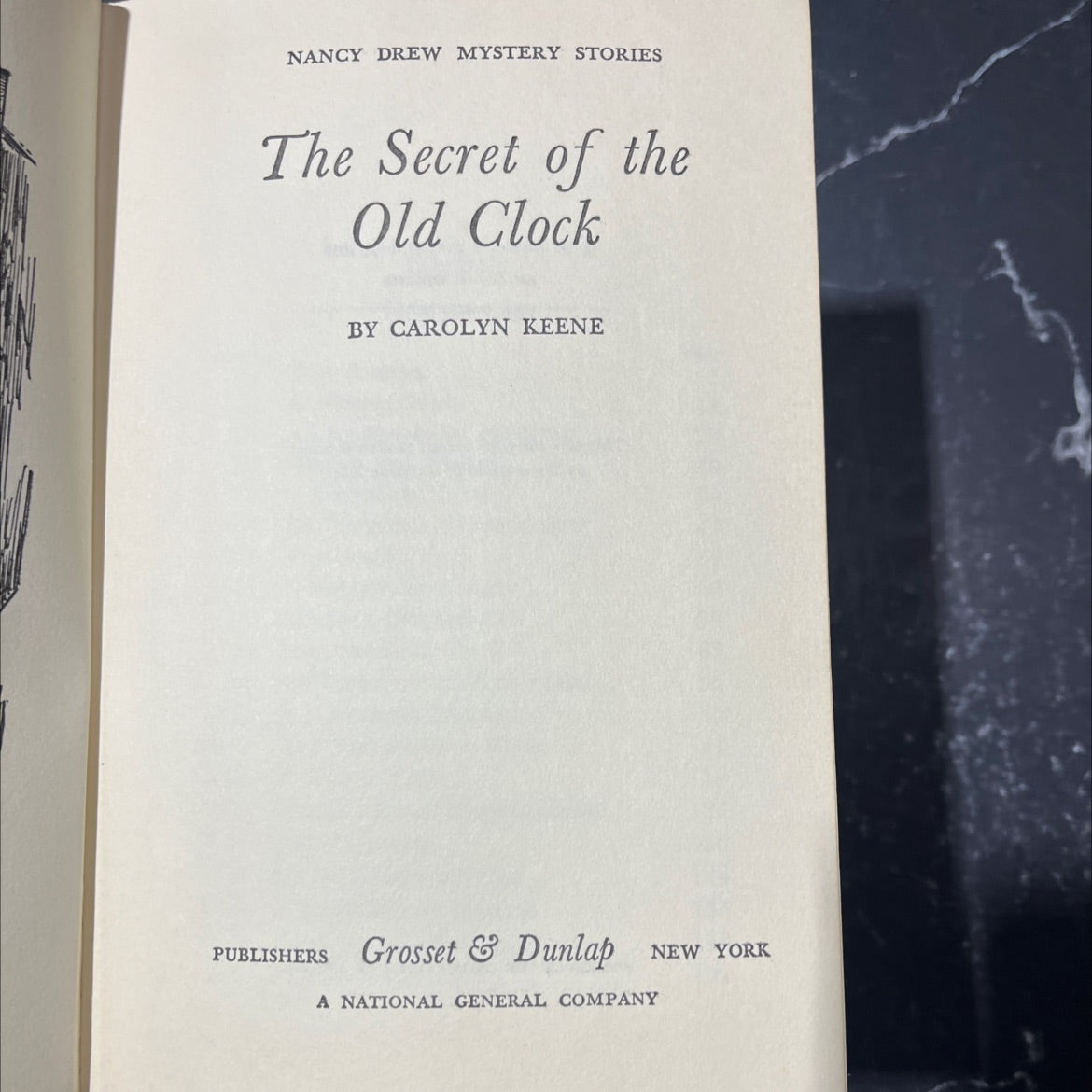 the secret of the old clock book, by carolyn keene, 1959 Hardcover image 2