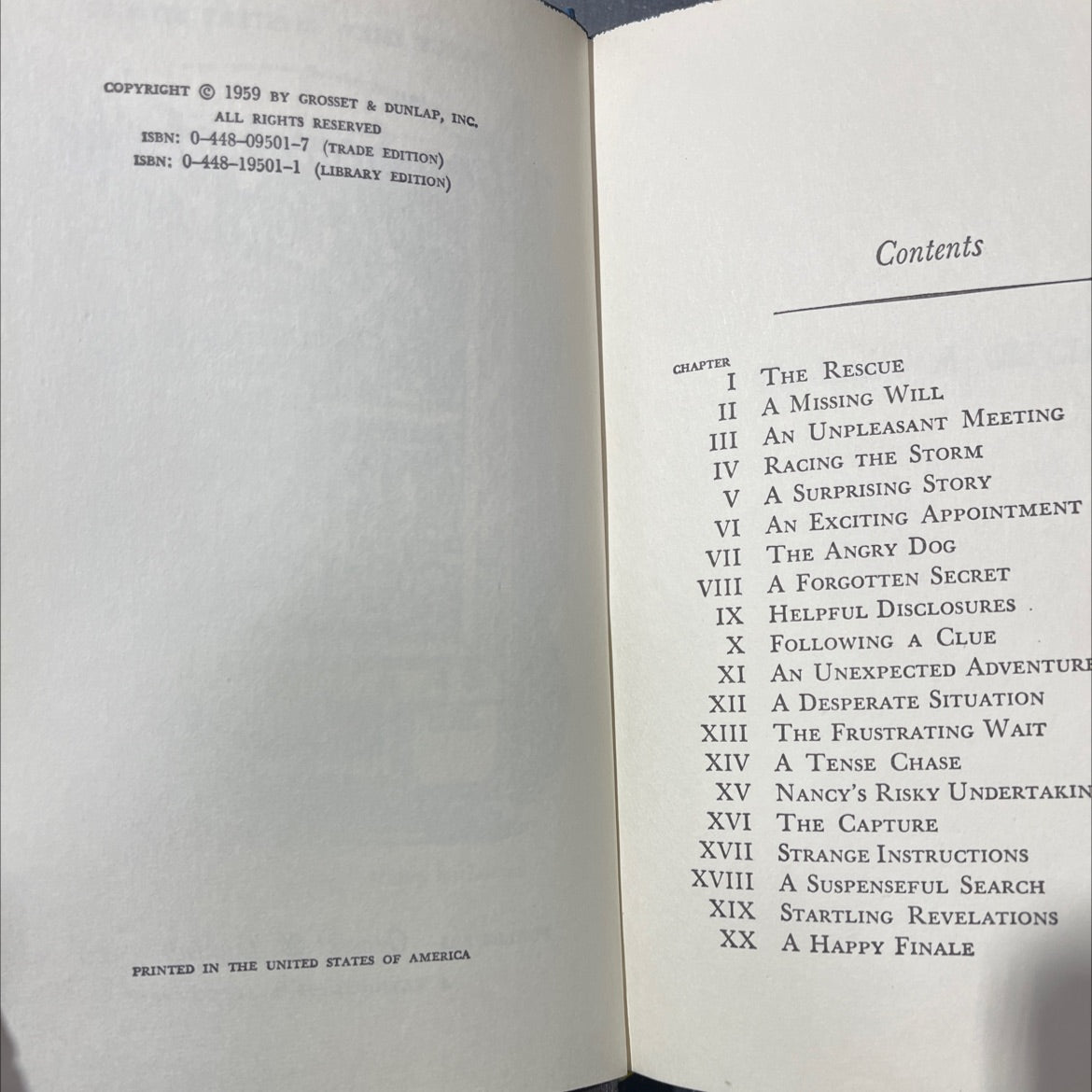 the secret of the old clock book, by carolyn keene, 1959 Hardcover image 3