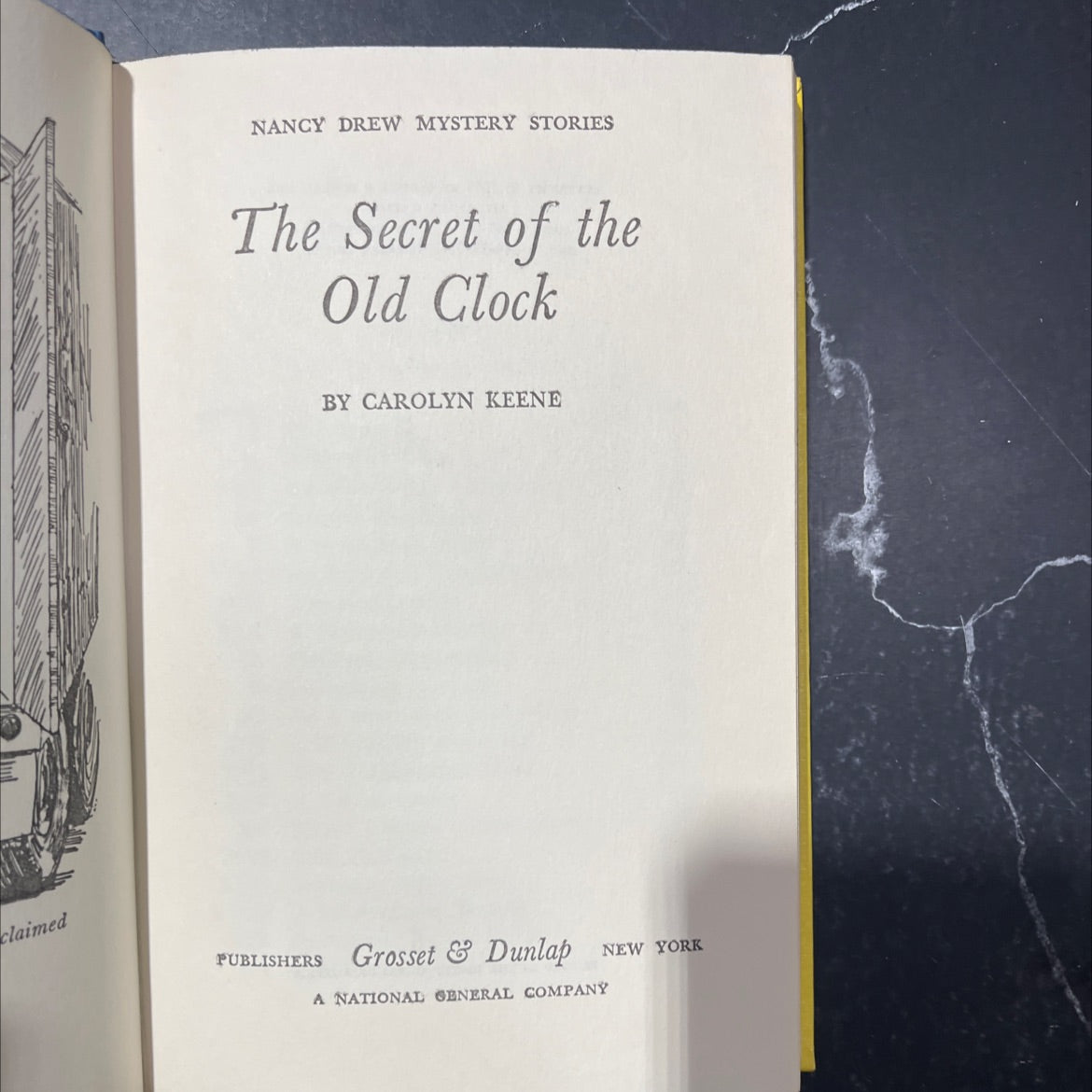 the secret of the old clock book, by carolyn keene, 1959 Hardcover image 2