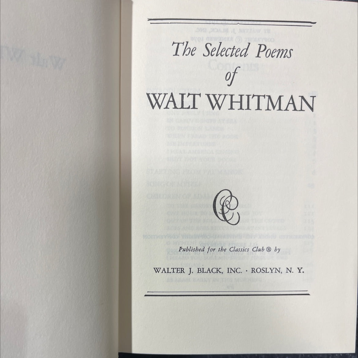 the selected poems of walt whitman book, by walt whitman, 1970 Hardcover image 2