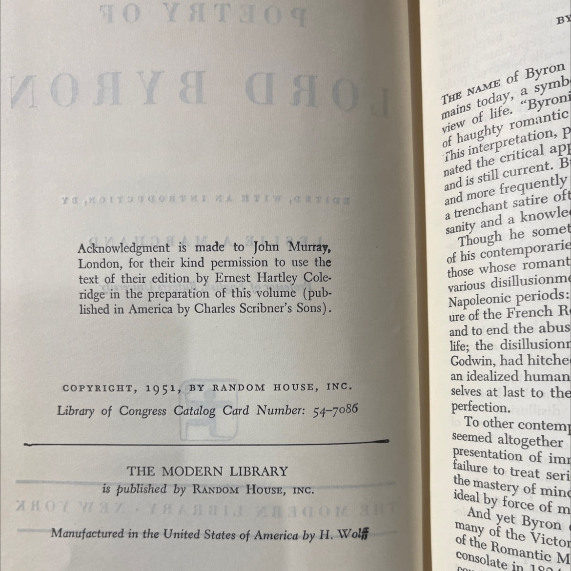 the selected poetry of lord byron book, by lord byron, 1951 Hardcover image 3