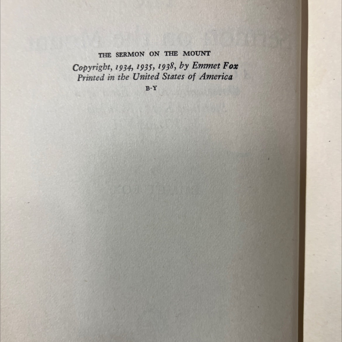 the sermon on the mount book, by emmet fox, 1938 Hardcover image 3