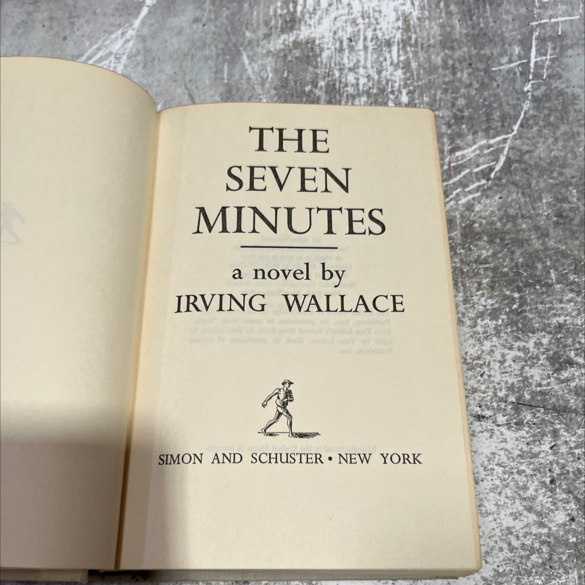 the seven minutes book, by irving wallace, 1969 Hardcover image 2