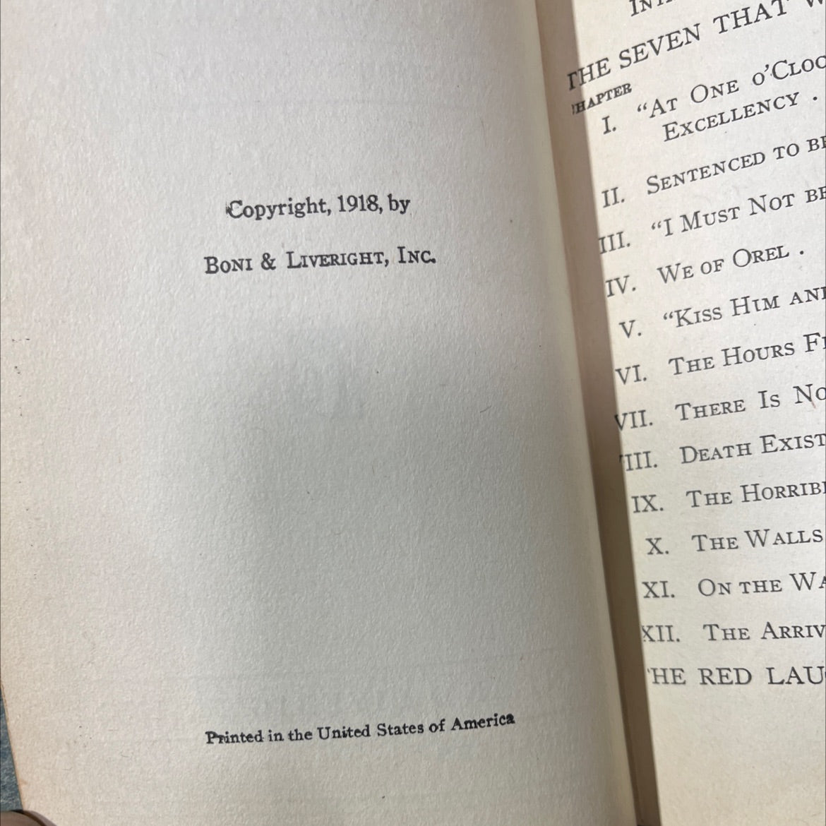 the seven that were hanged book, by leonid andreyev, 1918 Leather image 3