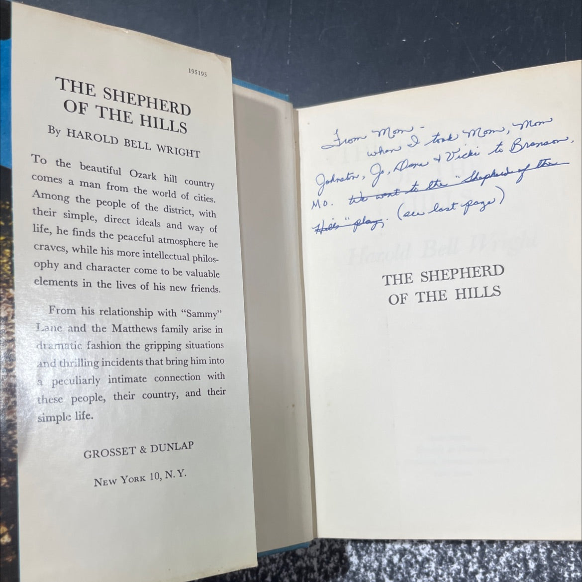 the shepherd of the hills book, by harold bell wright, 1970 Hardcover image 4