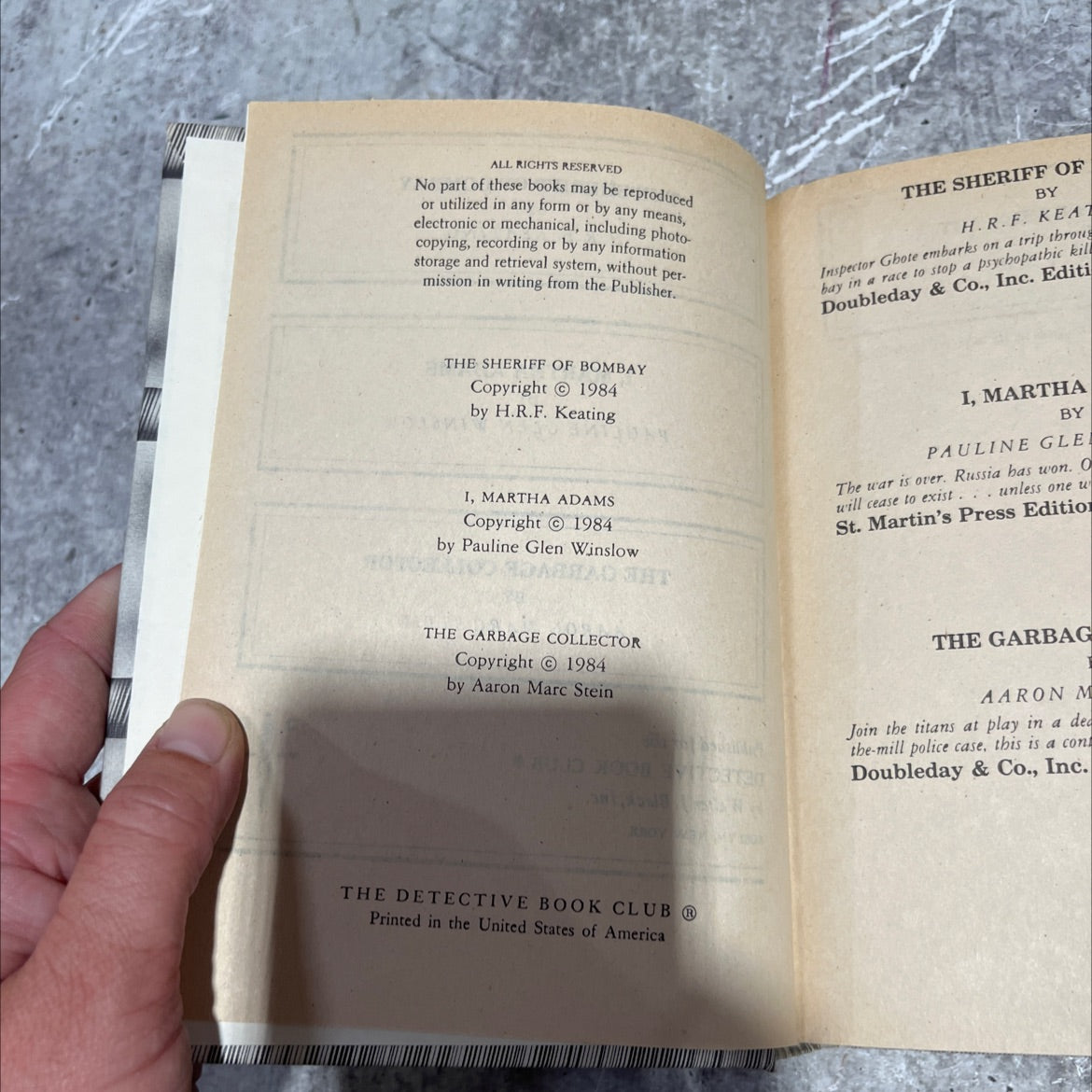 the sheriff of bombay book, by h.r.f. keating, 1984 Hardcover image 3