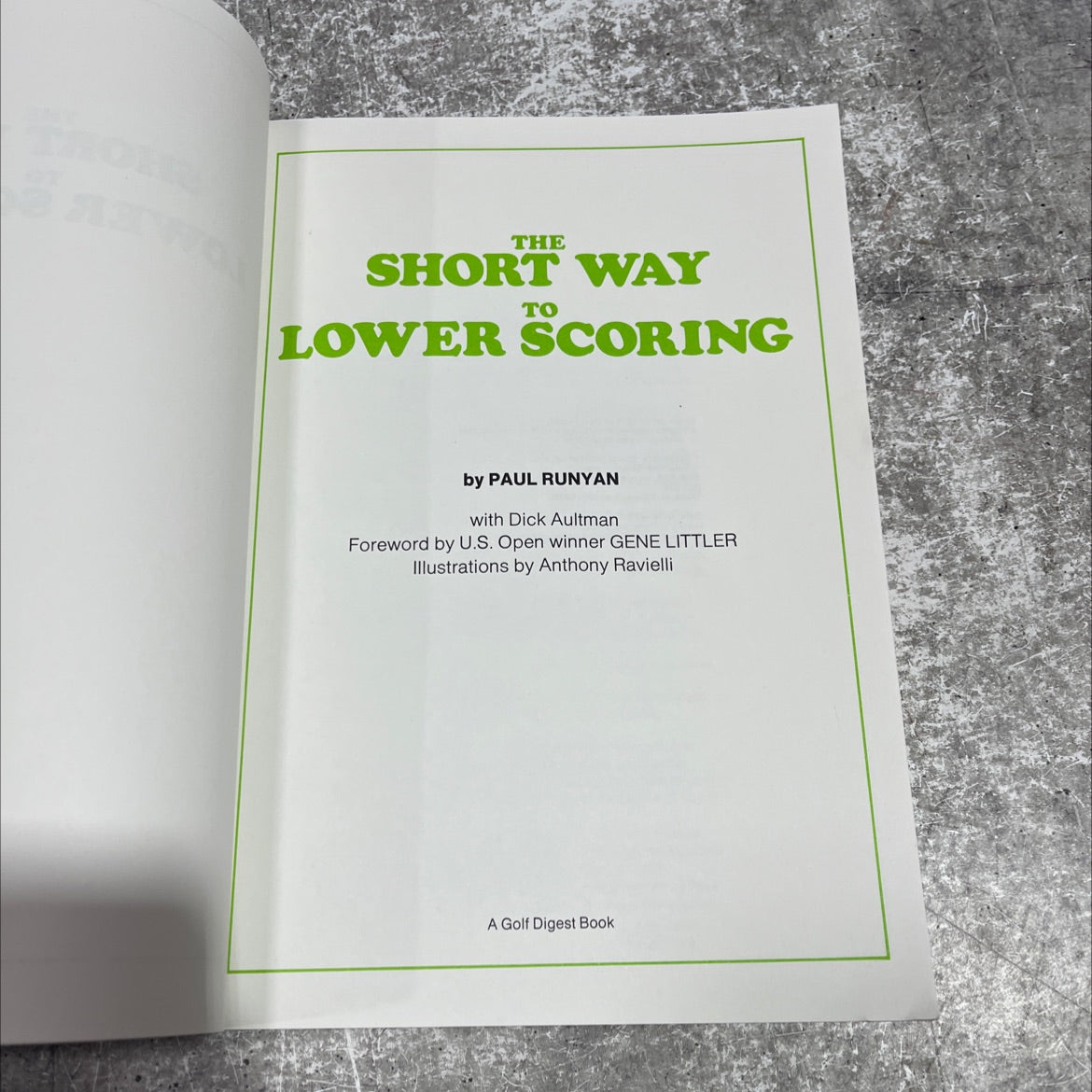 the short way to lower scoring book, by paul runyan, 1979 Paperback image 2