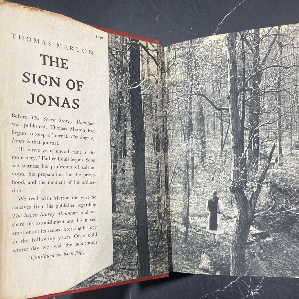 the sign of jonas book, by thomas merton, 1953 Hardcover image 4