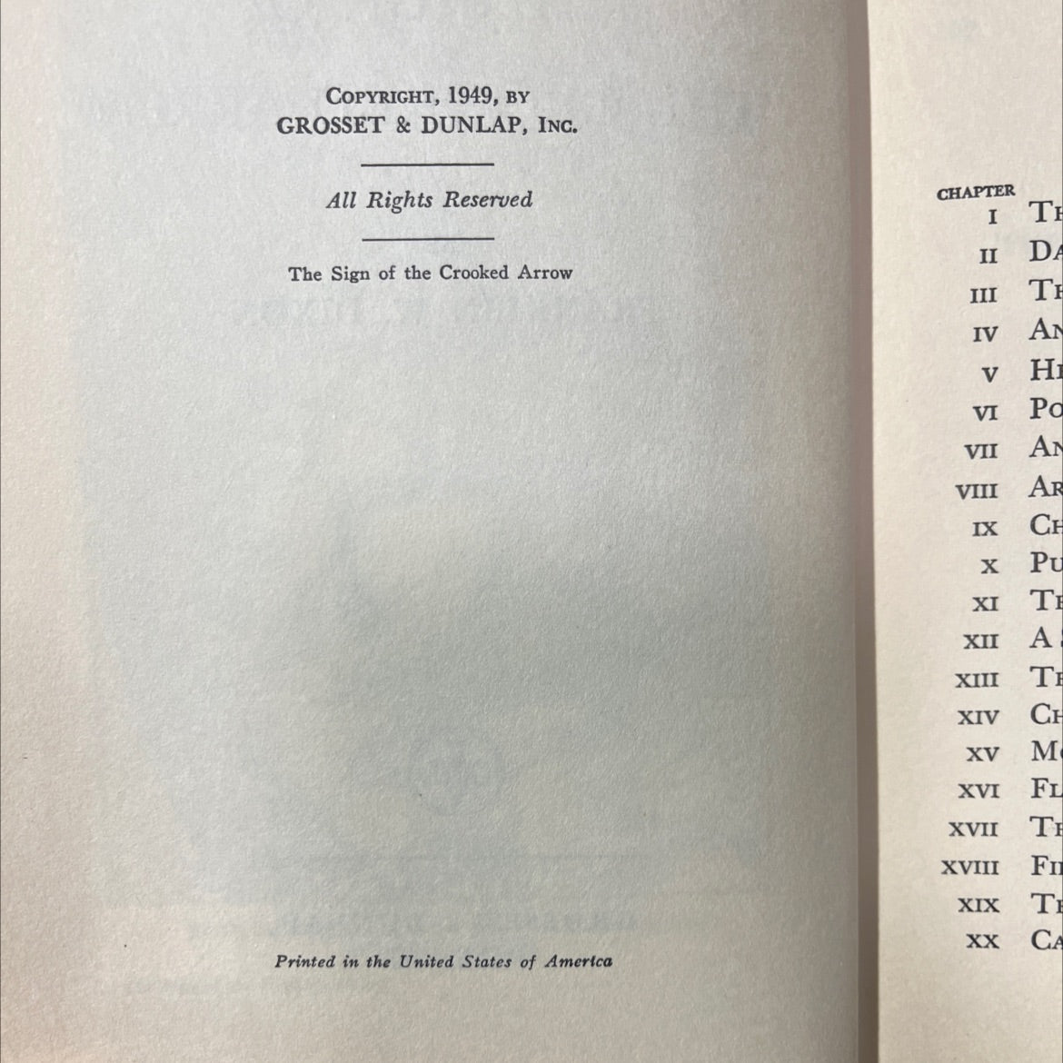 the sign of the crooked arrow book, by franklin w. dixon, 1949 Hardcover image 3