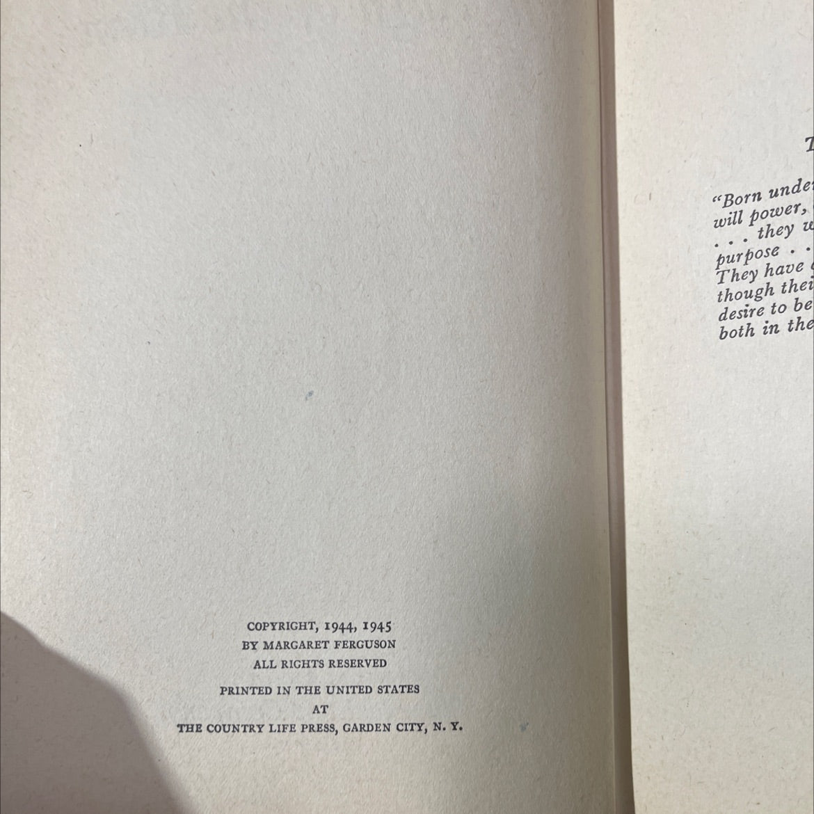 the sign of the ram book, by margaret ferguson, 1945 Hardcover image 3