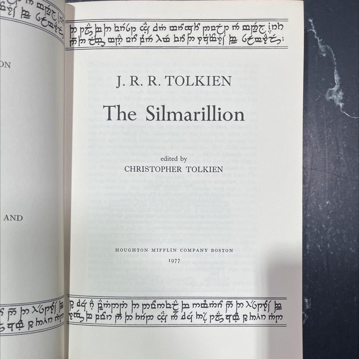 the silmarillion book, by j. r. r. tolkien, 1977 Hardcover image 2