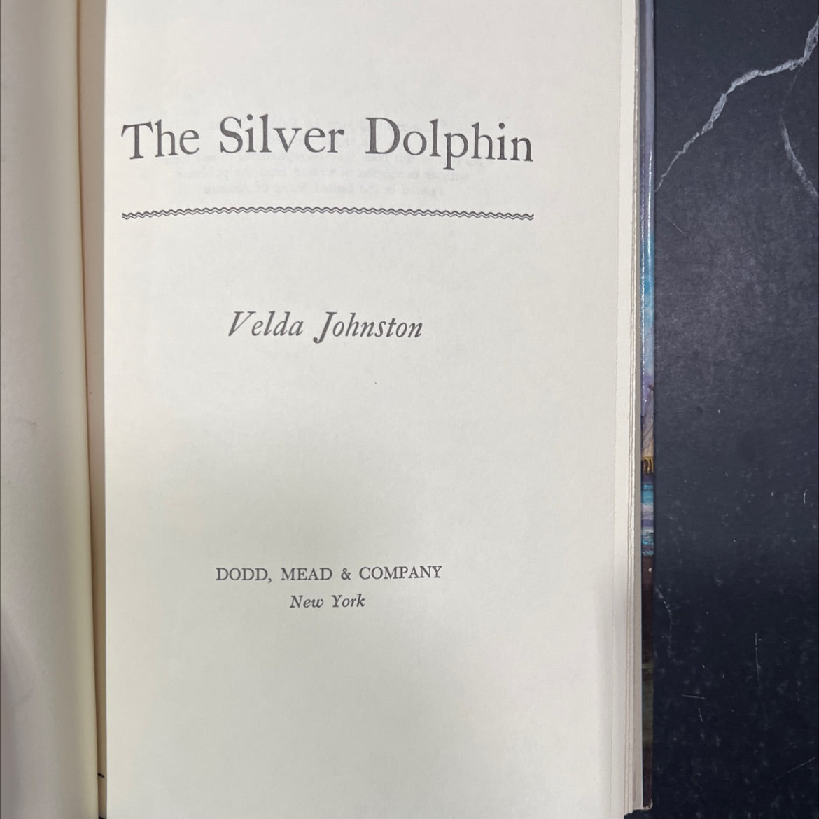 the silver dolphin book, by Velda Johnston, 1979 Hardcover image 2