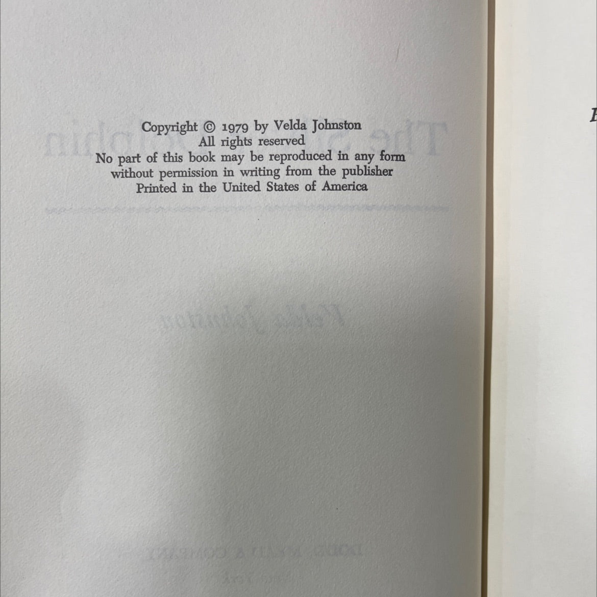 the silver dolphin book, by Velda Johnston, 1979 Hardcover image 3