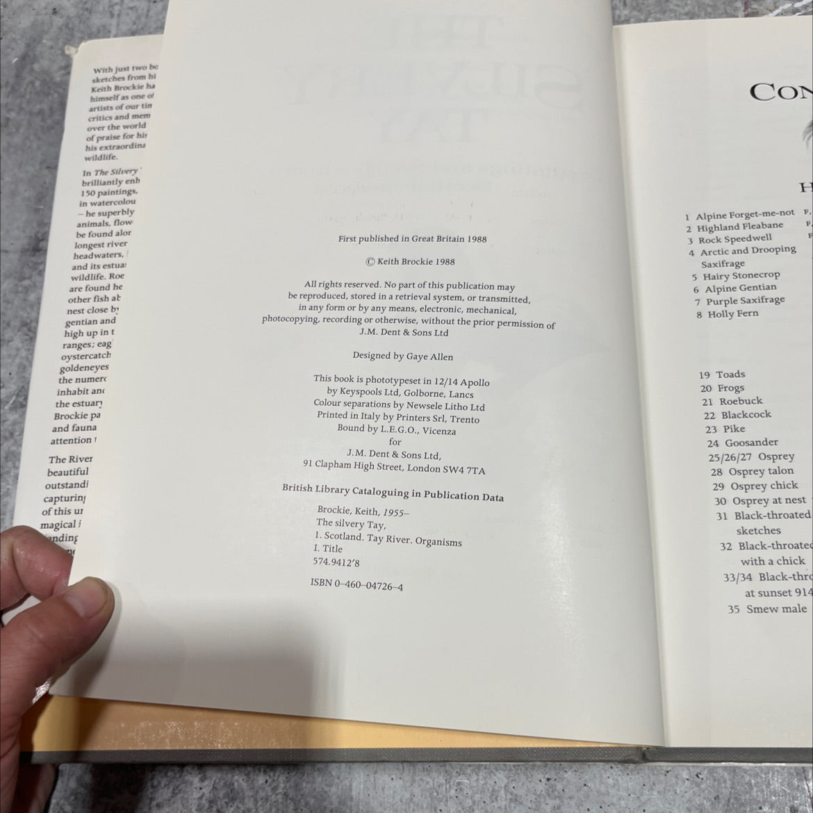 the silvery tay book, by keith brockie, 1988 Hardcover image 3