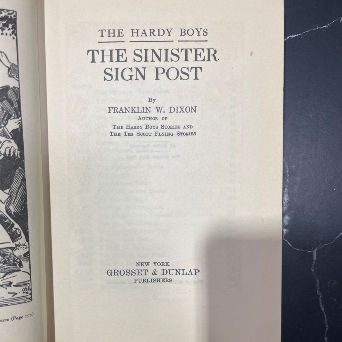 the sinister sign post book, by franklin w. dixon, 1936 Hardcover image 2