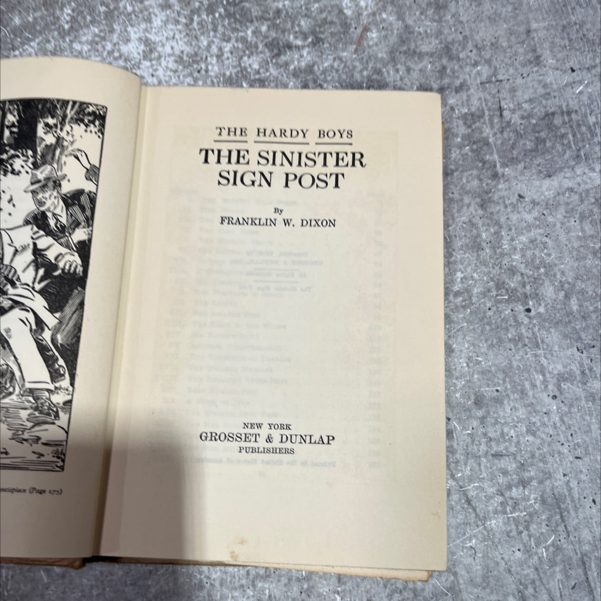 the sinister sign post book, by franklin w. dixon, 1936 Hardcover image 2