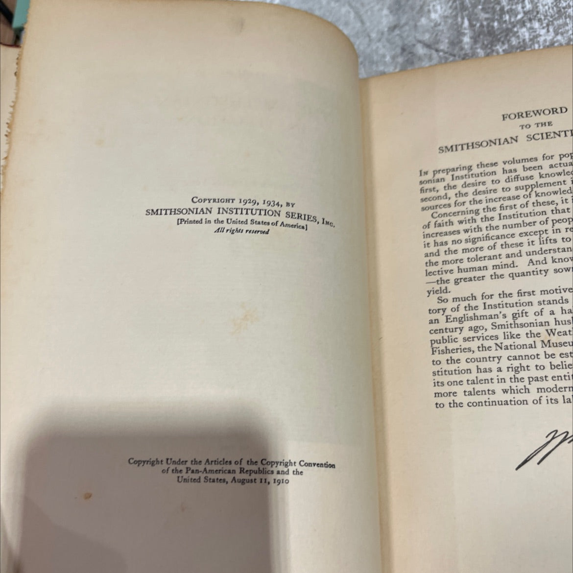 the smithsonian institution book, by webster prentiss true, 1934 Hardcover image 3
