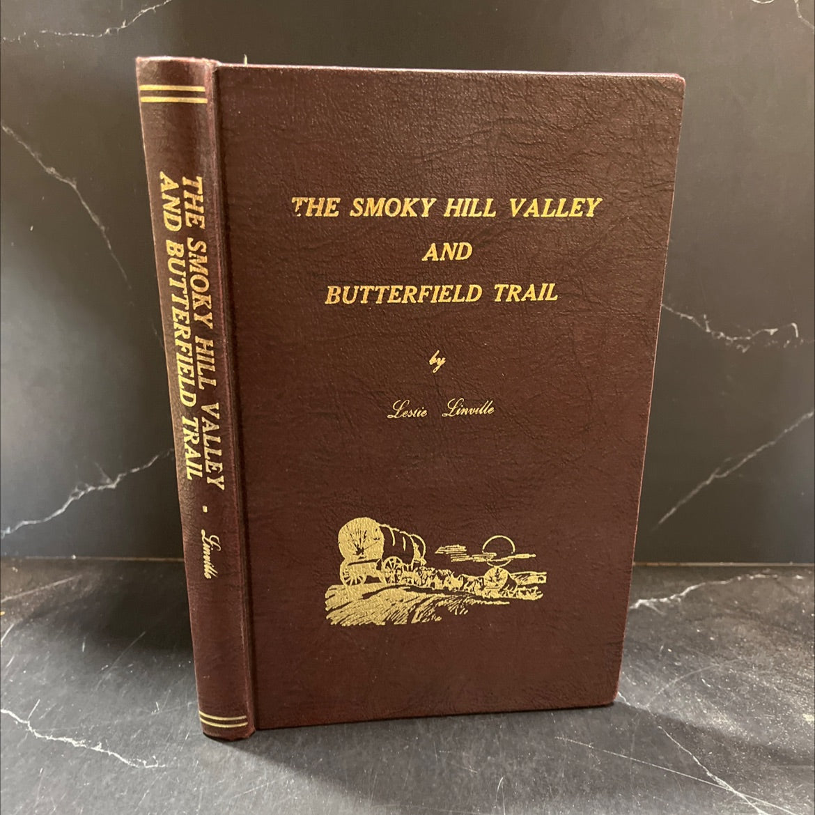 SIGNED the smoky hill valley and butterfield trail book, by leslie linville, 1974 Hardcover, First Edition image 1