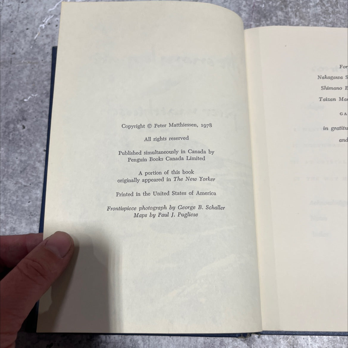 the snow leopard book, by peter matthiessen, 1978 Hardcover image 3