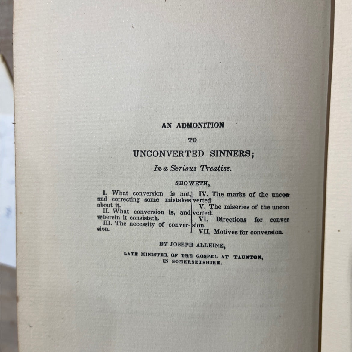 the solemn warnings of the dead: or, an admonition to unconverted sinners book, by joseph alleine, 1970 Hardcover image 3