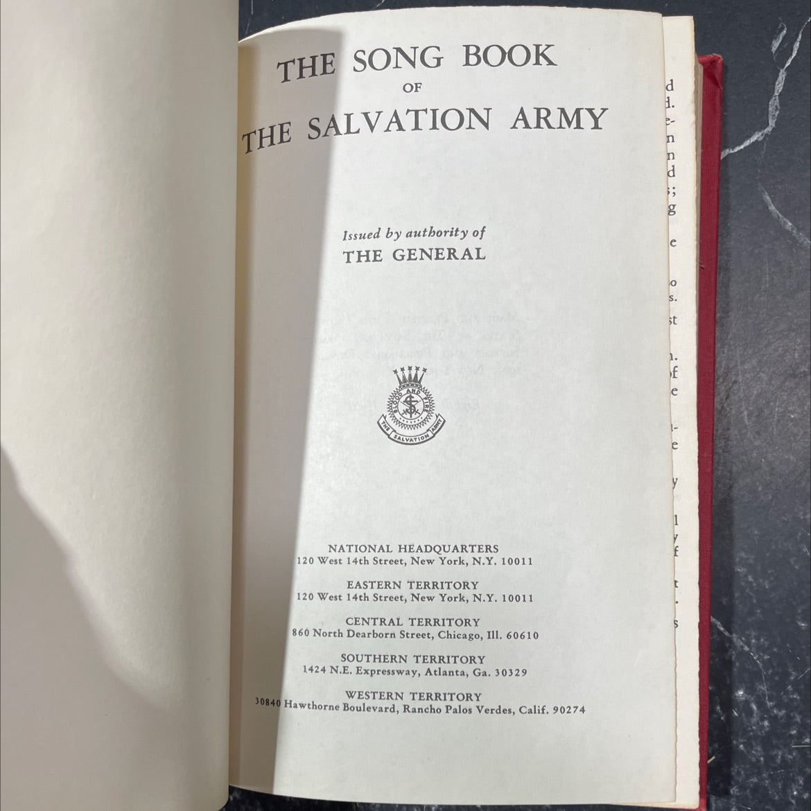 the song book of the salvation army book, by unknown, 1980 Hardcover image 2