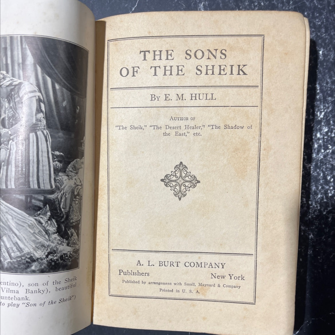 the sons of the sheik book, by e. m. hull, 1925 Hardcover image 2