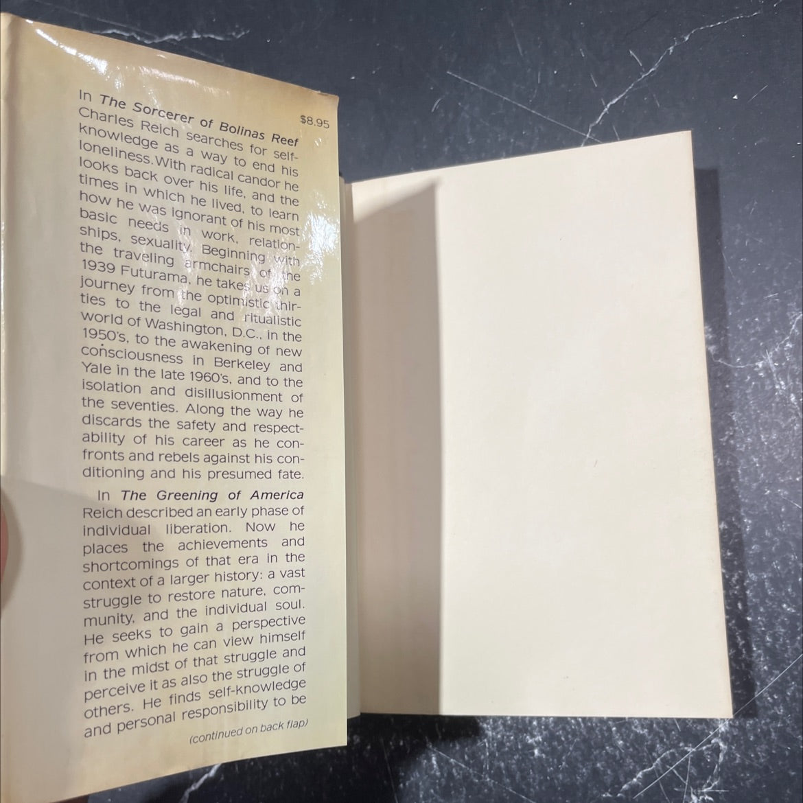 the sorcerer of bolinas reef book, by Charles Reich, 1976 Hardcover image 4