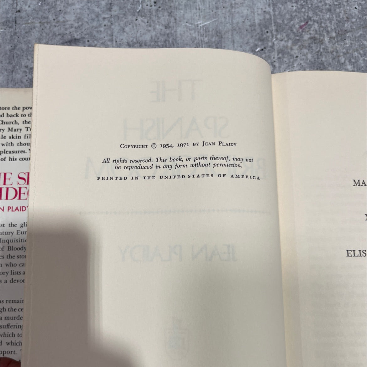 the spanish bridegroom book, by jean plaidy, 1971 Hardcover image 3