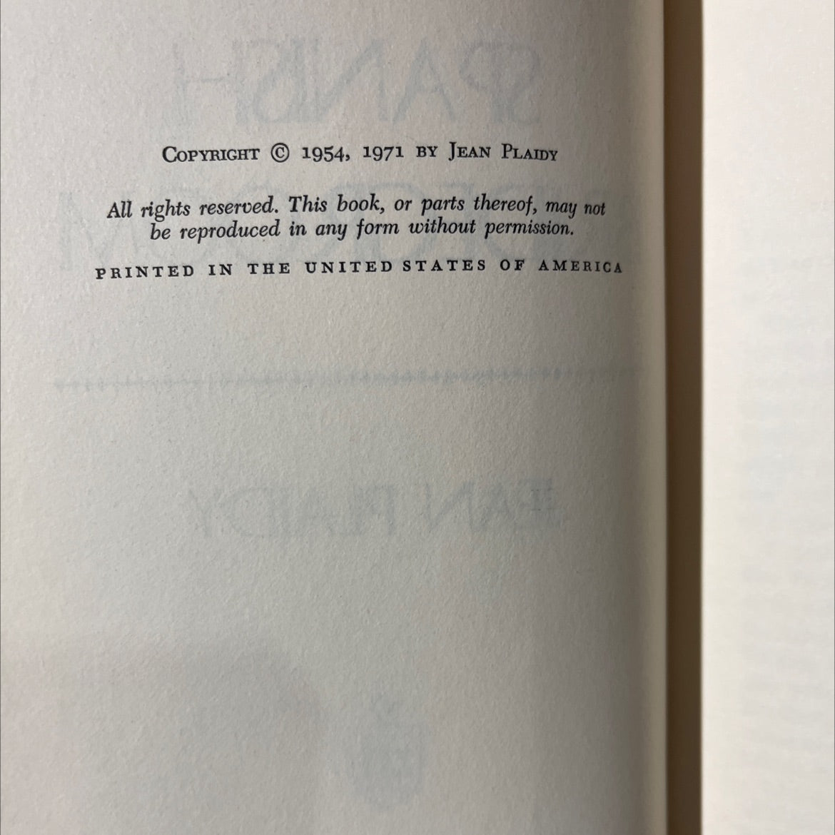 the spanish bridegroom book, by jean plaidy, 1971 Hardcover image 3