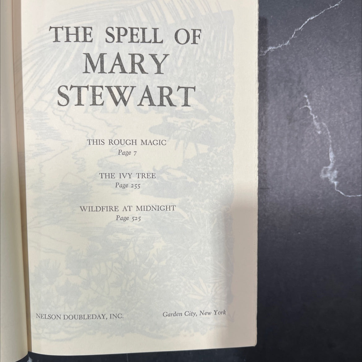 the spell of mary stewart this rough magic the ivy tree wildfire at midnight book, by Mary Stewart, 1964 Hardcover image 2