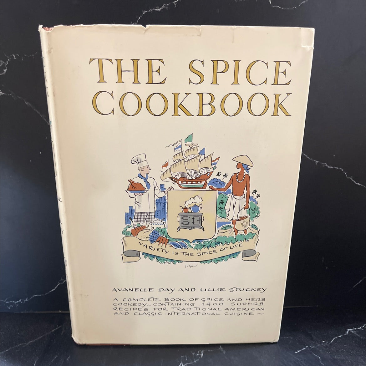 the spice cookbook book, by avanelle day and lillie stuckey, 1964 Hardcover image 1