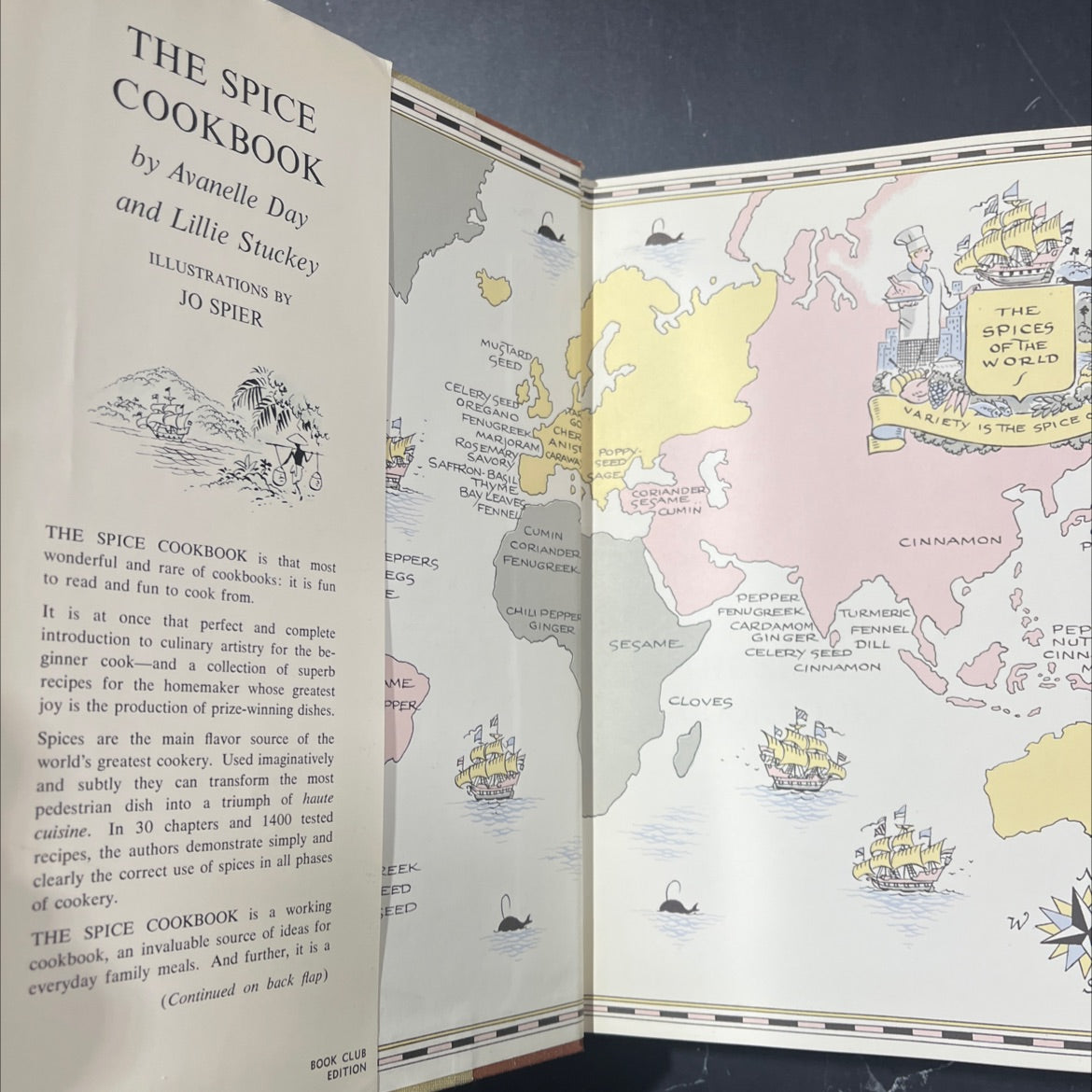the spice cookbook book, by avanelle day and lillie stuckey, 1964 Hardcover image 4