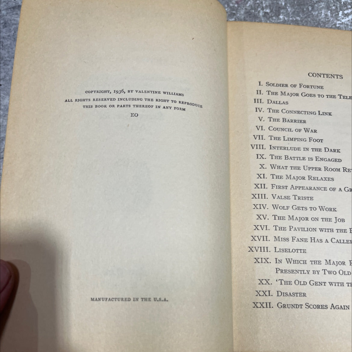 the spider's touch book, by valentine williams, 1936 Hardcover image 3
